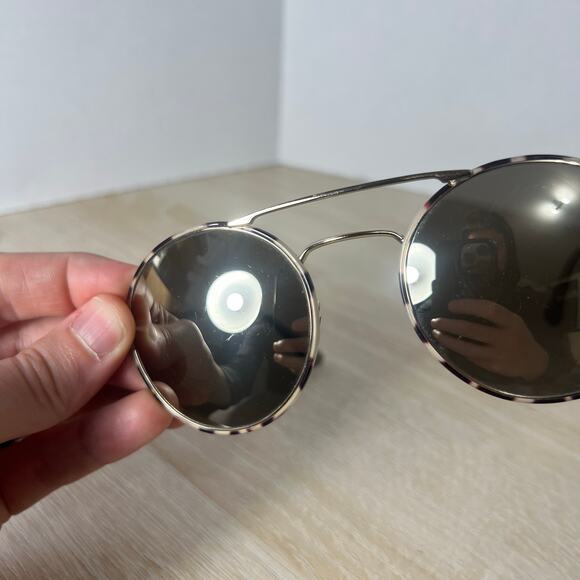 RARE! Prada SPR51S UAO-1C0 Sunglasses Beige Tortoise Silver READ DESC 54-22-135 main image 6